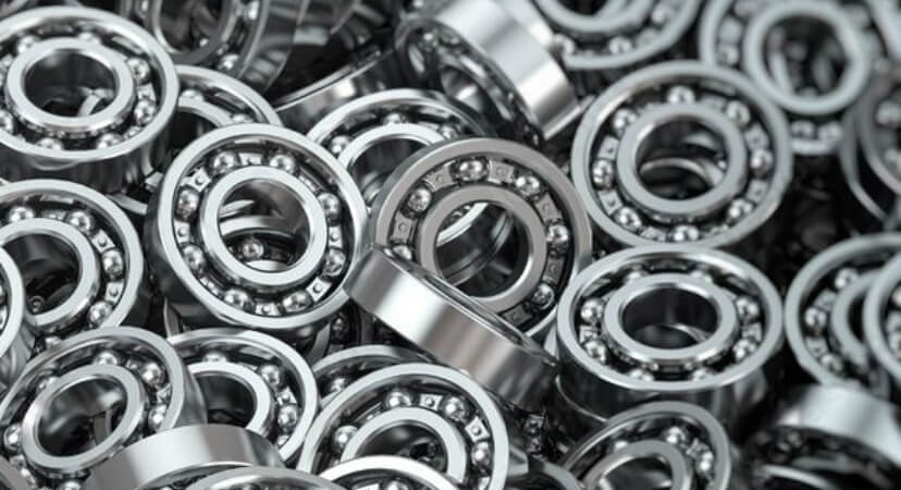 Close-up image of a bowl of silver washers