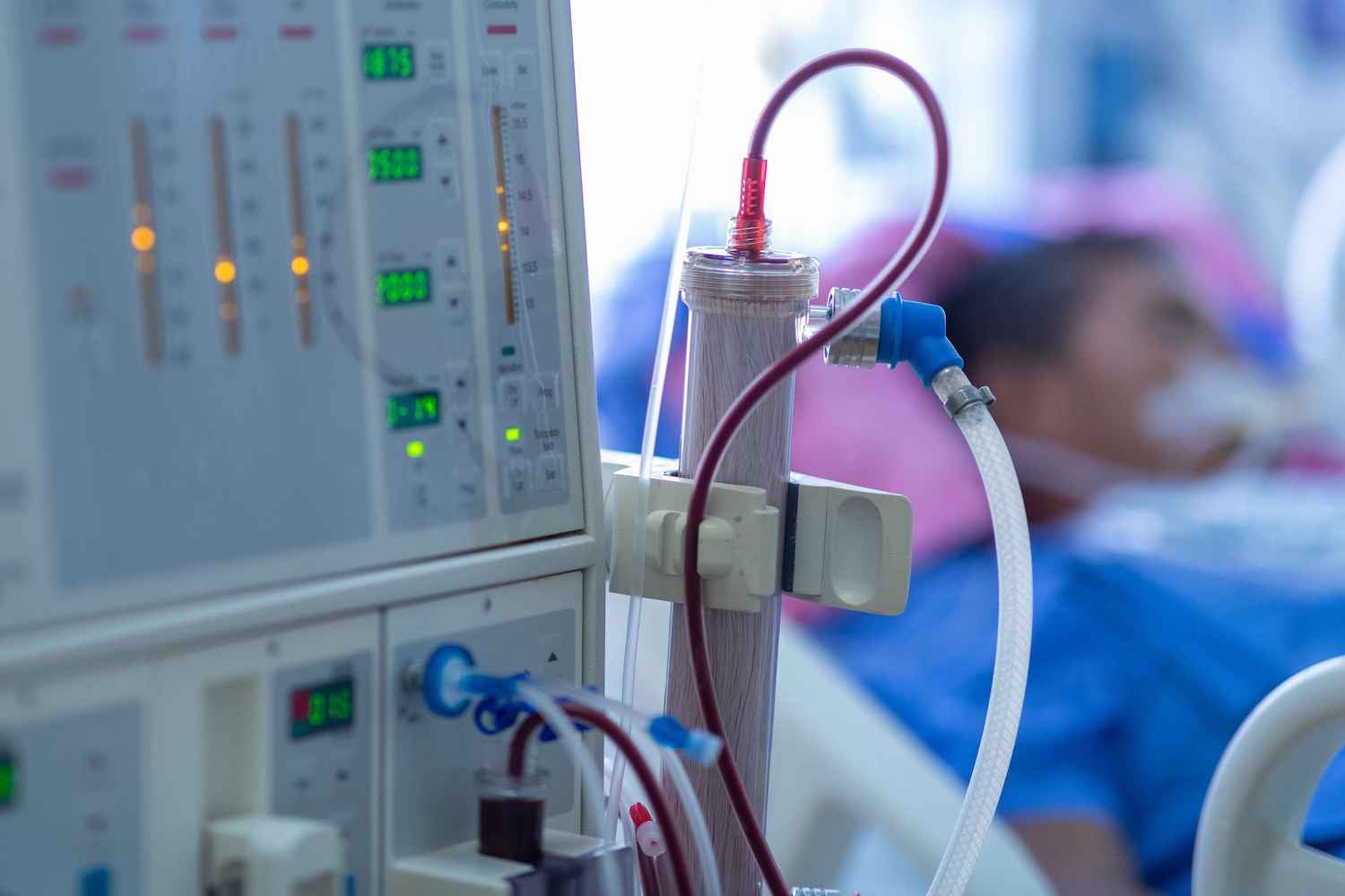 Close-up on a medical device