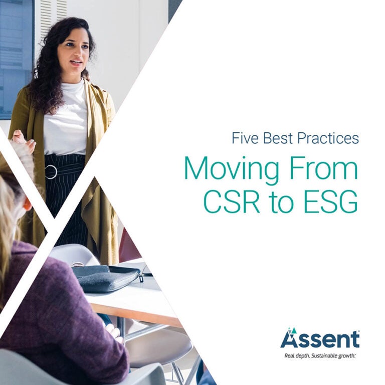 Five Best Practices Moving from CSR to ESG Assent