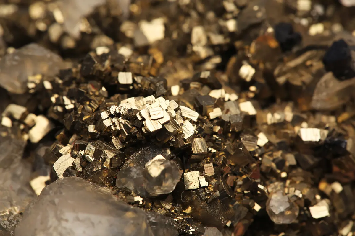 Close up of gold, a mineral that is included under the EU conflict mineral regulation.