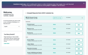 An example screenshot of the Assent dashboard