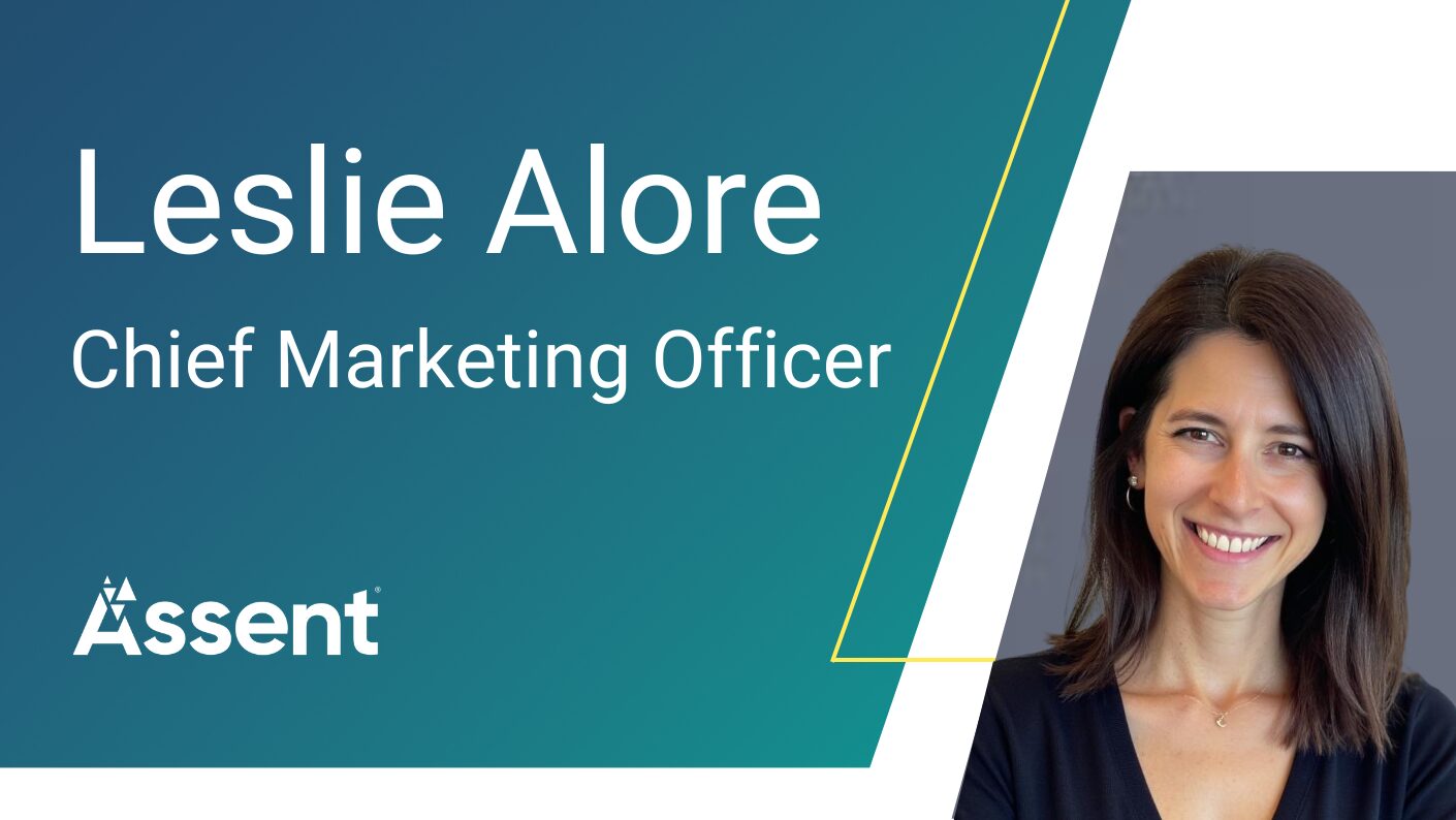 Leslie Alore, the new Chief Marketing Officer (CMO) at Assent.